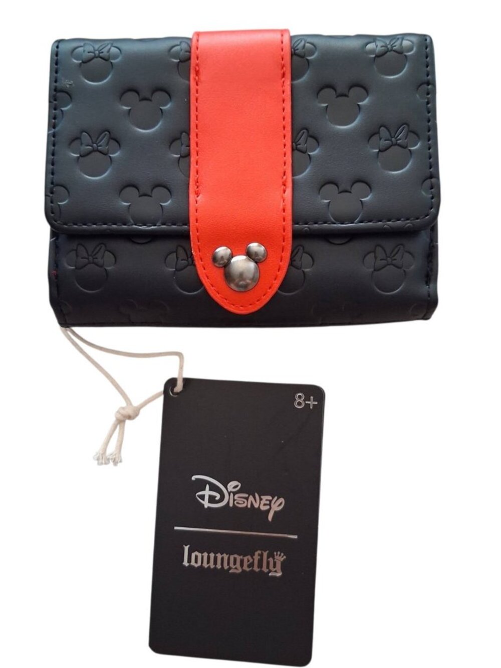 Loungefly Disney Mickey & Minnie Debossed Silhouettes Wallet NEW NWT